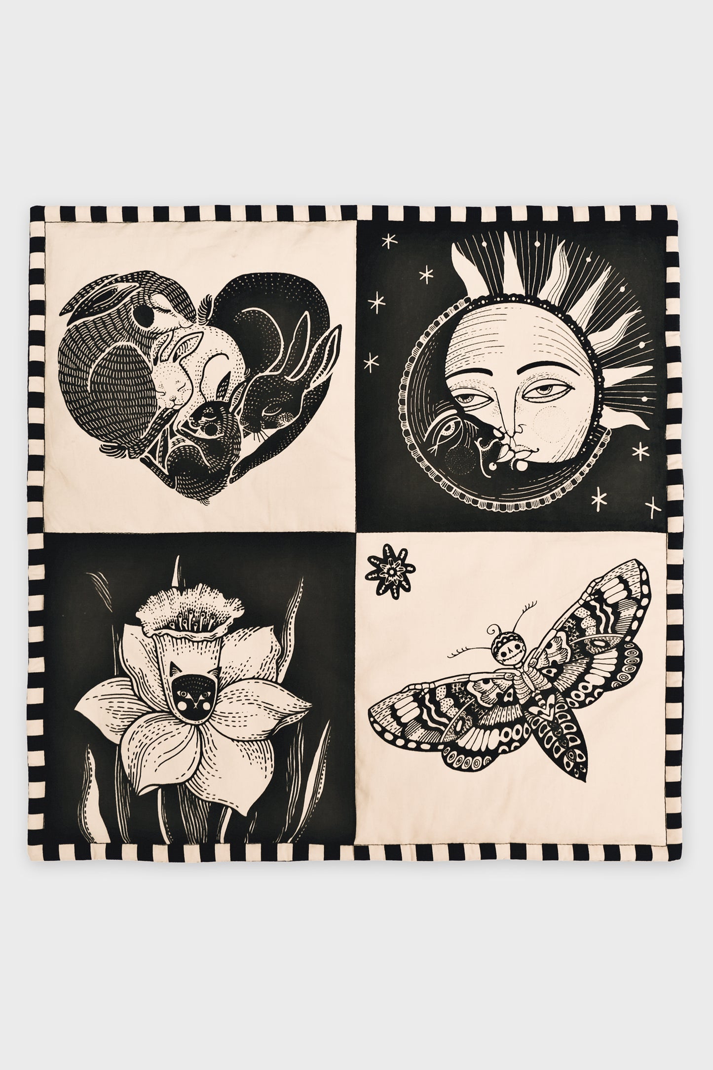 Wonderland Kissen - Sonne und Mond