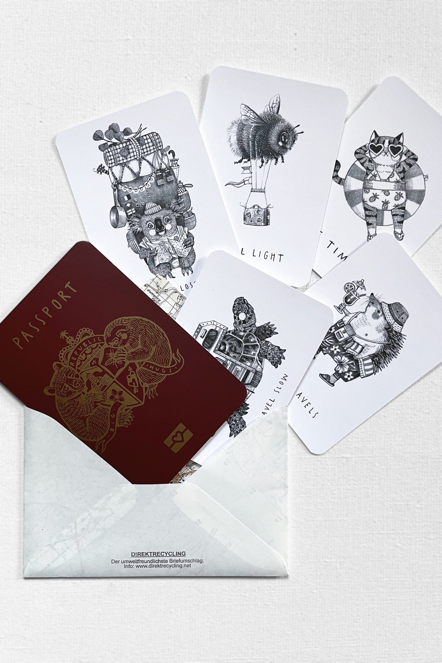 'Voyage Voyage' Travel Affirmation Karten