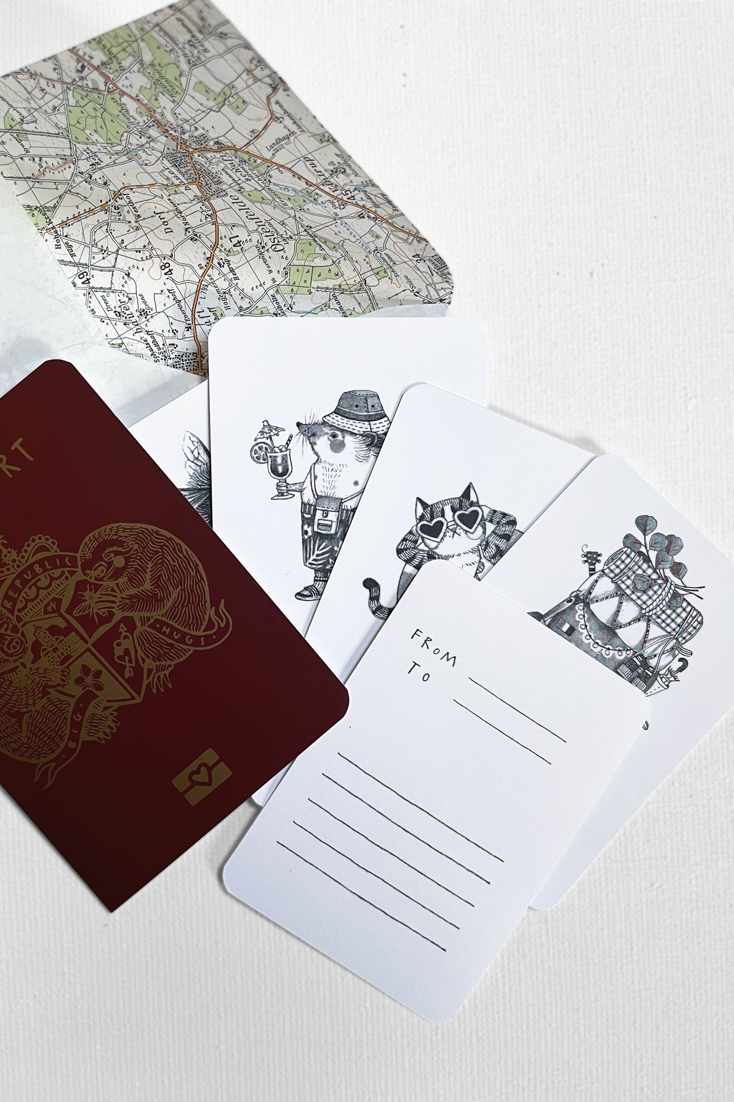 'Voyage Voyage' Travel Affirmation Karten